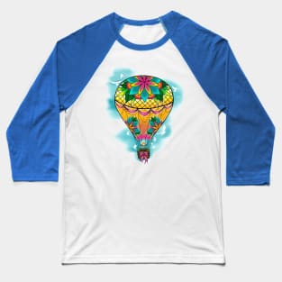 Floral Balloon Baseball T-Shirt